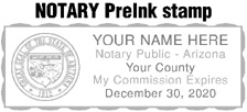 NOTARY RECTANGLE STAMP/AZ